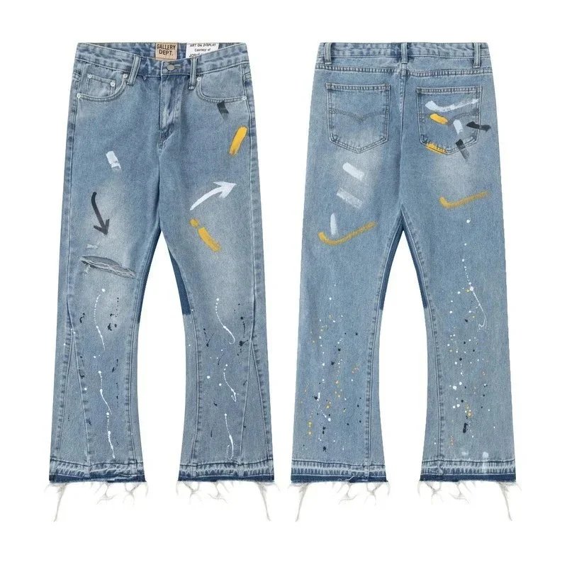 Gallery Dept. Paint-Splatter Cargo Pants Black - 11