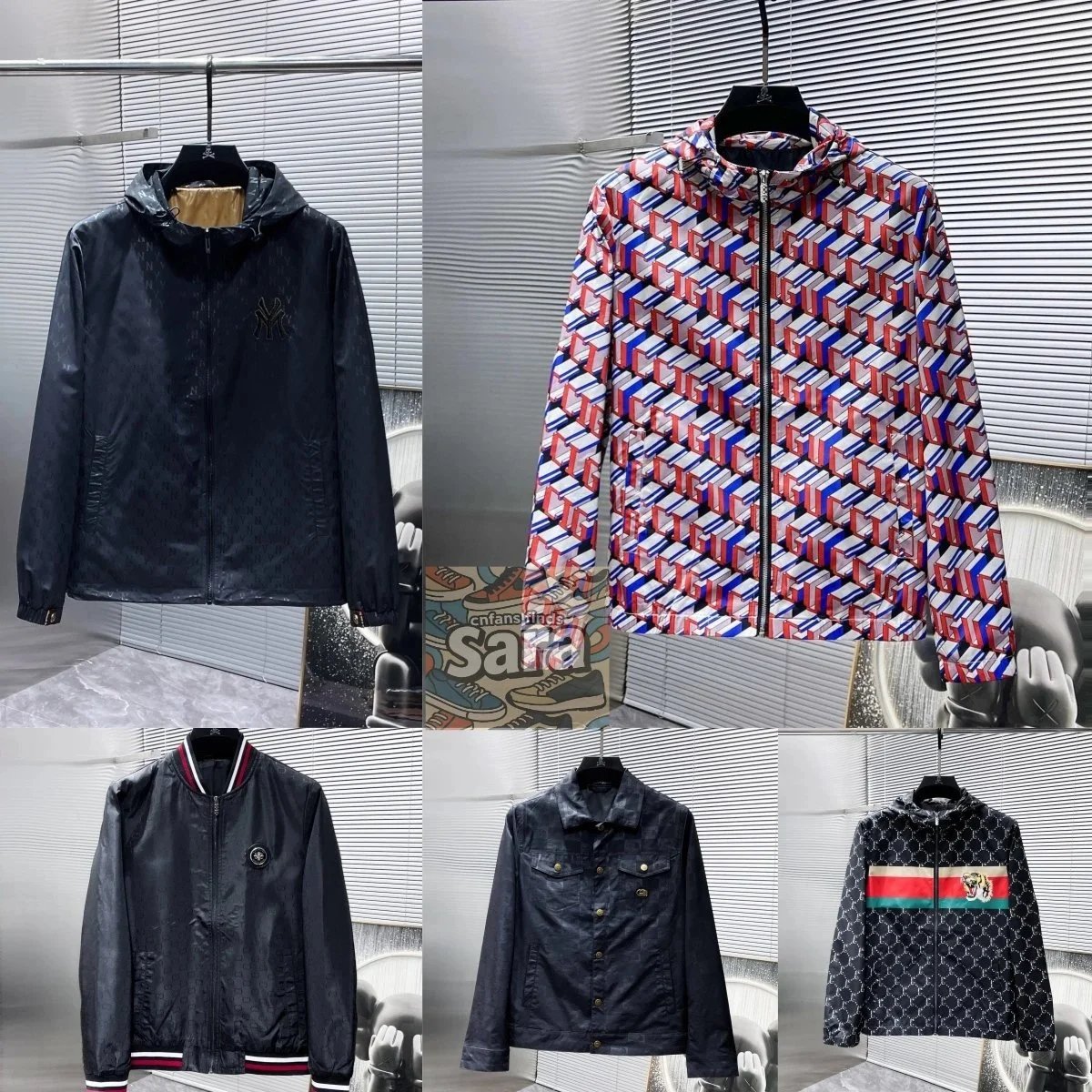 Gucci GG Monogram Windbreaker Jacket Collection