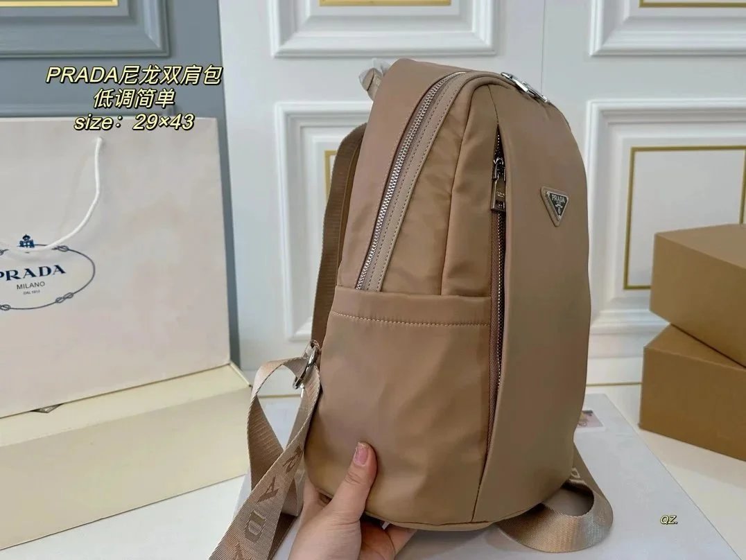 Prada Re-Nylon Backpack Navy Blue - 4