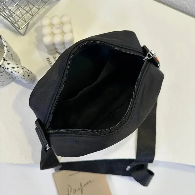 Burberry Crossbody Bags Nylon Zip Bag with Check Panel product detail image 13