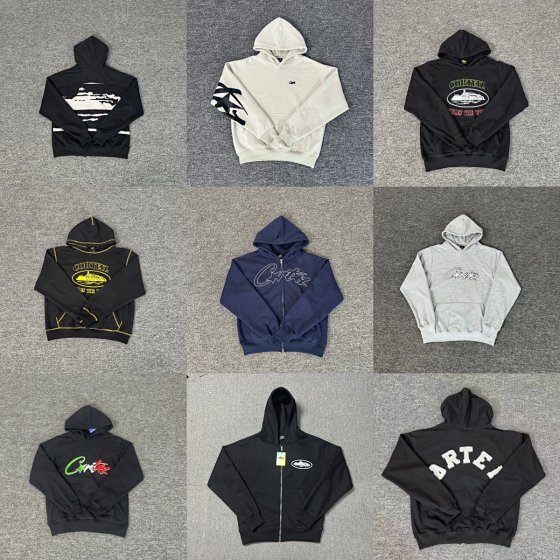 YT-25ss New European and American Minimalist Embroidered Letter Streetwear High Street Loose Zip-Up Hooded Sweatshirt Straight-Leg Pants Fall Winter