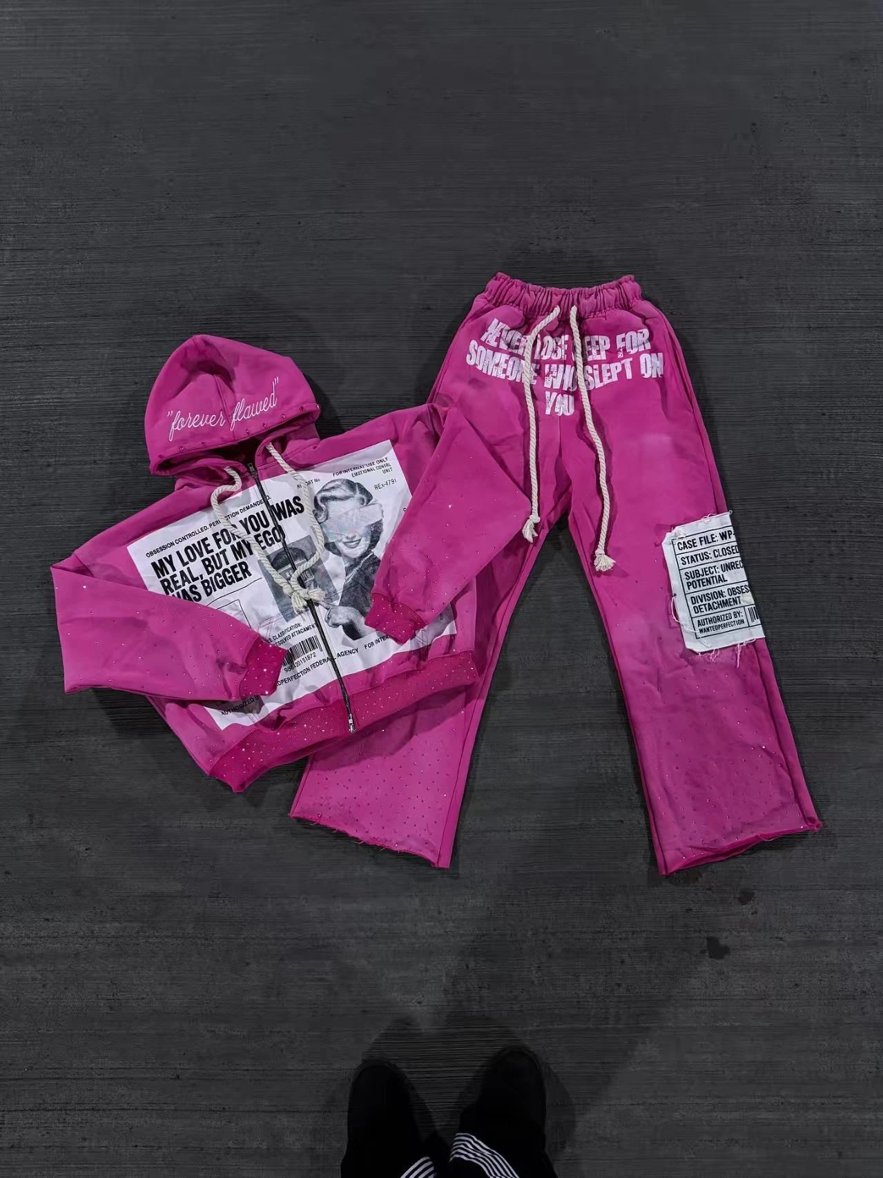 Letter Print Hoodie photo 8
