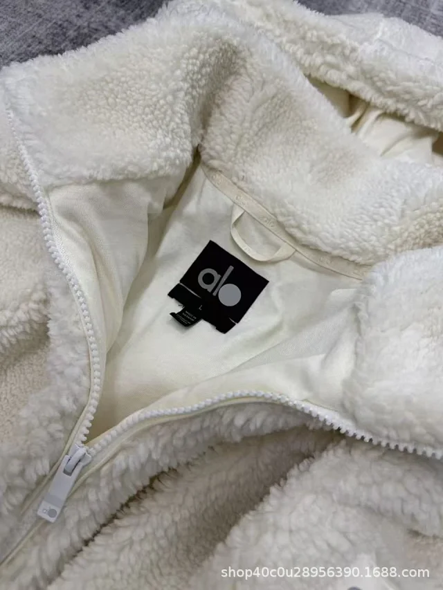 Alo Yoga Jackets Sherpa fleece hooded zip jacket product detail image 11