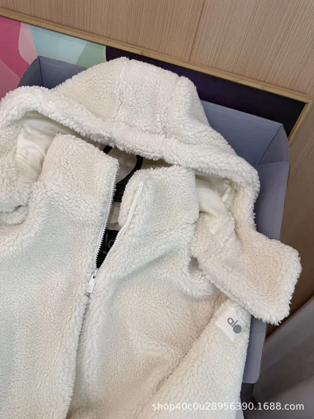 Alo Yoga Jackets Sherpa fleece hooded zip jacket product detail image 14