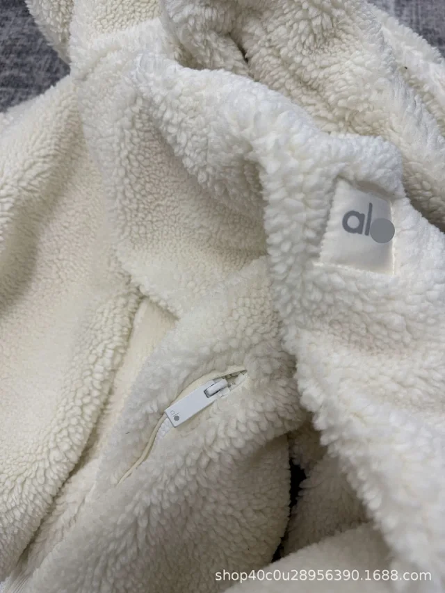 Alo Yoga Jackets Sherpa fleece hooded zip jacket product detail image 17