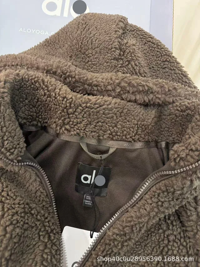 Alo Yoga Jackets Sherpa fleece hooded zip jacket product detail image 31