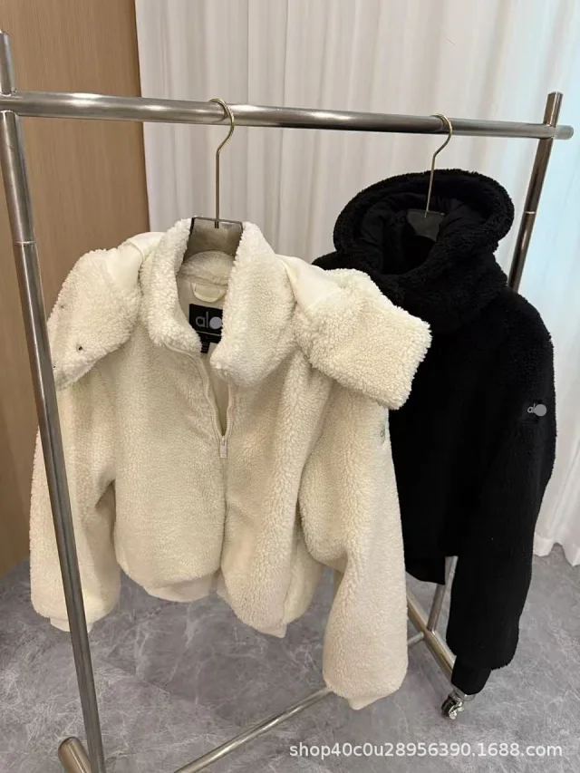 Alo Yoga Jackets Sherpa fleece hooded zip jacket product detail image 16