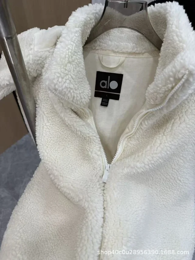 Alo Yoga Jackets Sherpa fleece hooded zip jacket product detail image 19