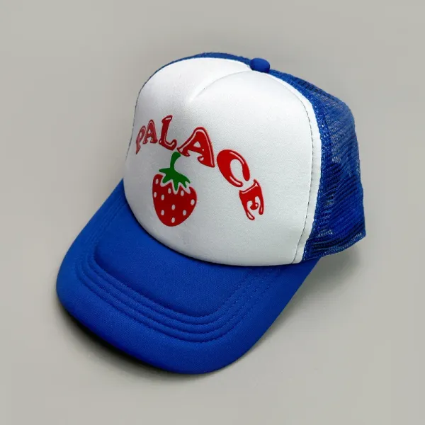 Custom Graphic Trucker Cap Beige and White Baseball Cap - 21
