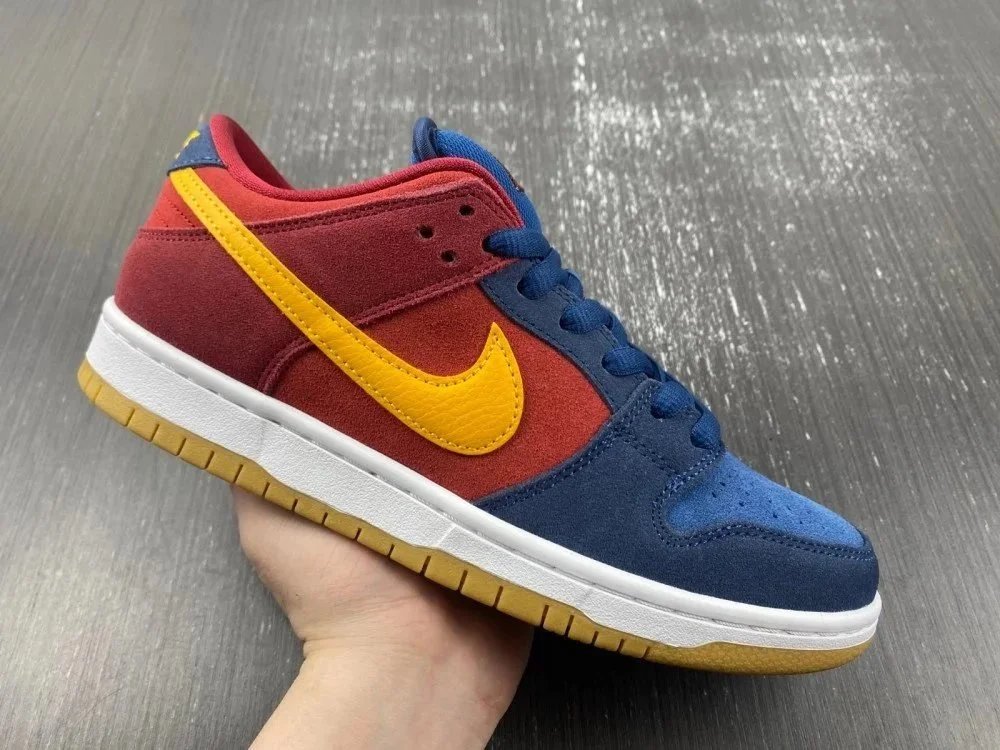 Nike SB Dunk Low Chinese New Year Blue Gray Gold Sneakers - 4