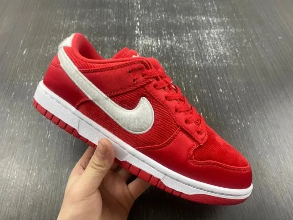 Nike Dunk Low Red Suede Sneakers - 1