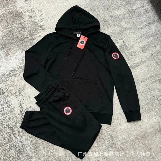 BB67 Goose Hooded Long Sleeve Casual Sweatshirt Set