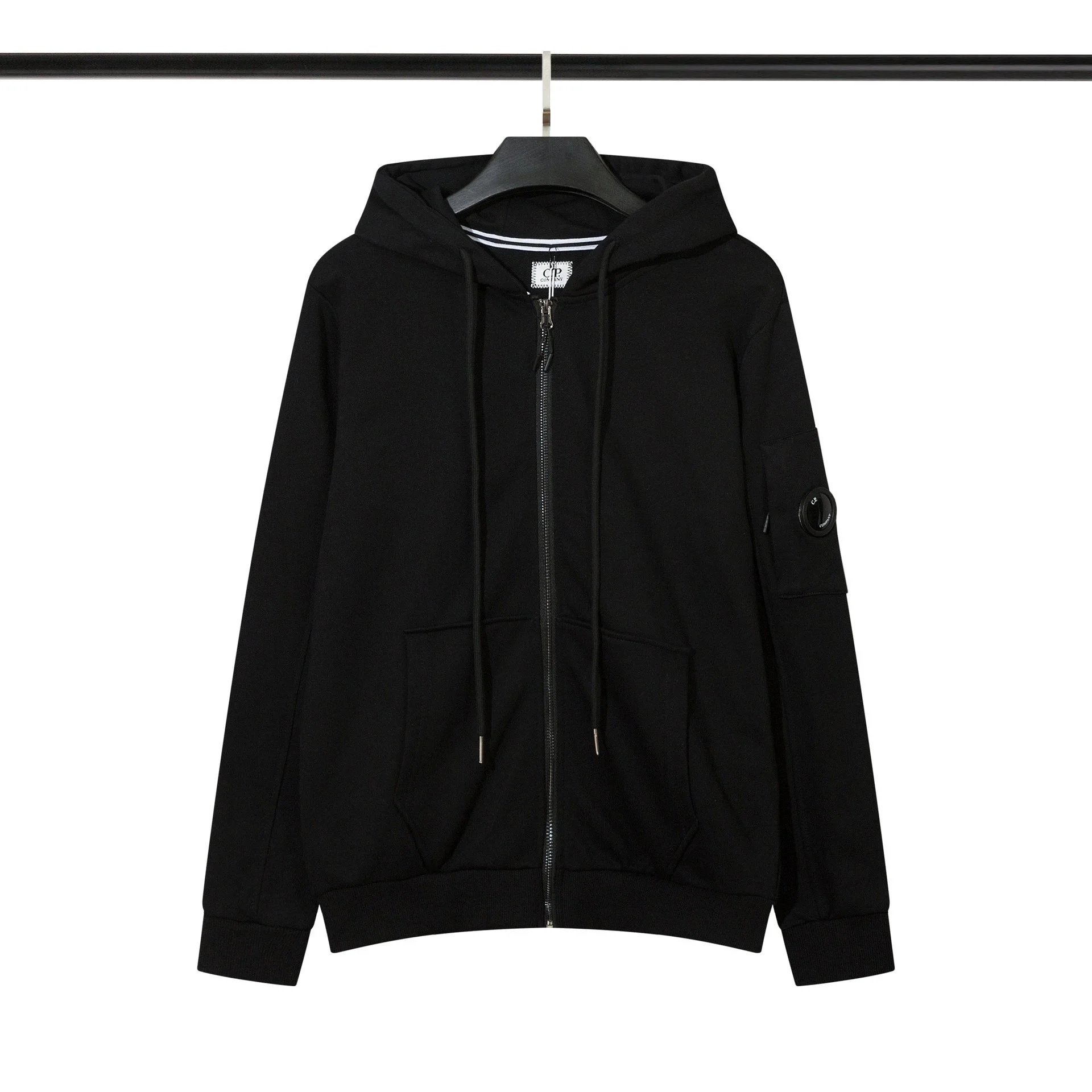 Popular Zipper Hoodies - Black