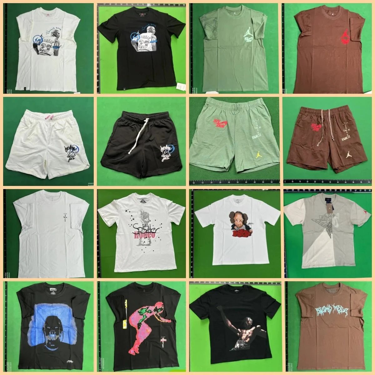 High quality street printed letters, fashionable and versatile loose shorts and short sleeves