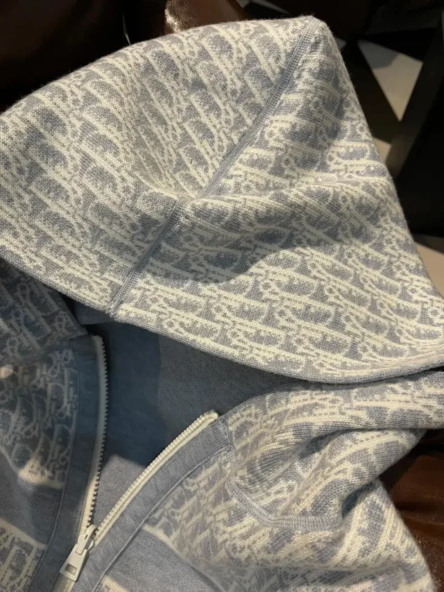 Dior Jackets Monogram Zip-Up Hooded Jacket product detail image 2