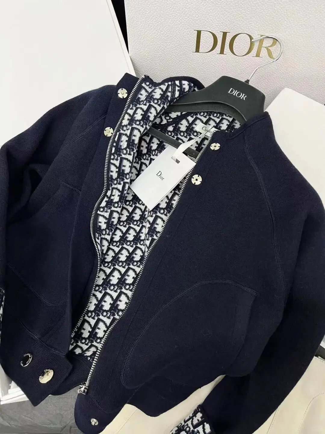 Dior Jackets Monogram Zip-Up Hooded Jacket — Dior Hoodie Jacket (Zip-Up Style) 7