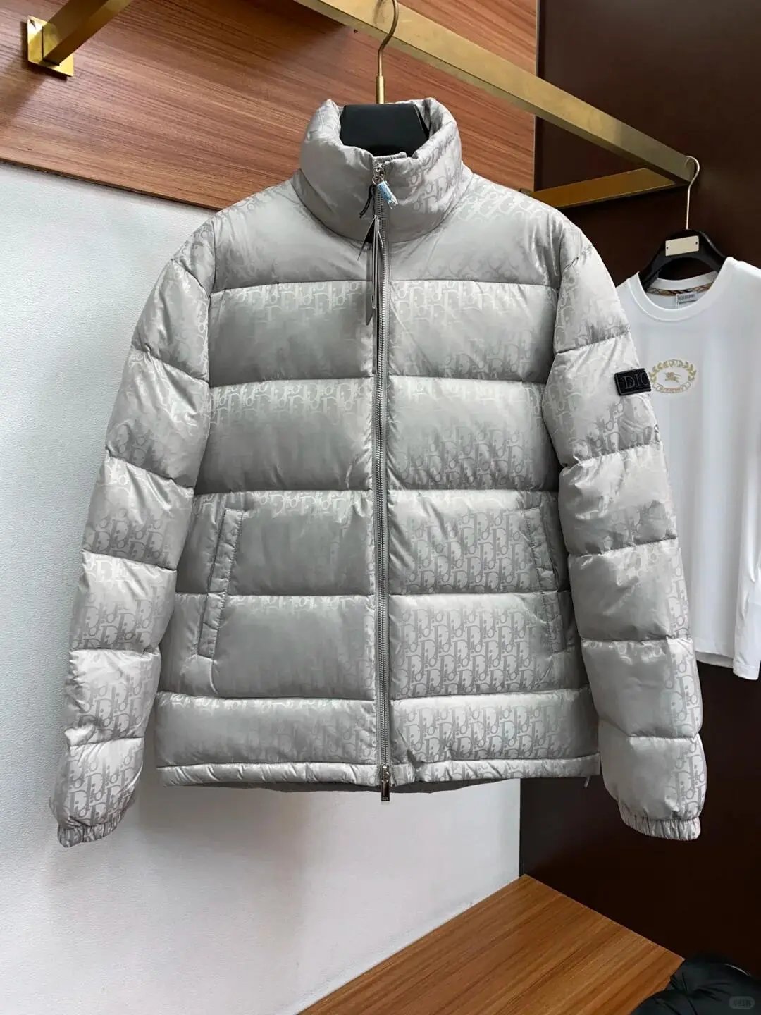 Dior Jackets Monogram Zip-Up Hooded Jacket — Dior down jacket 2