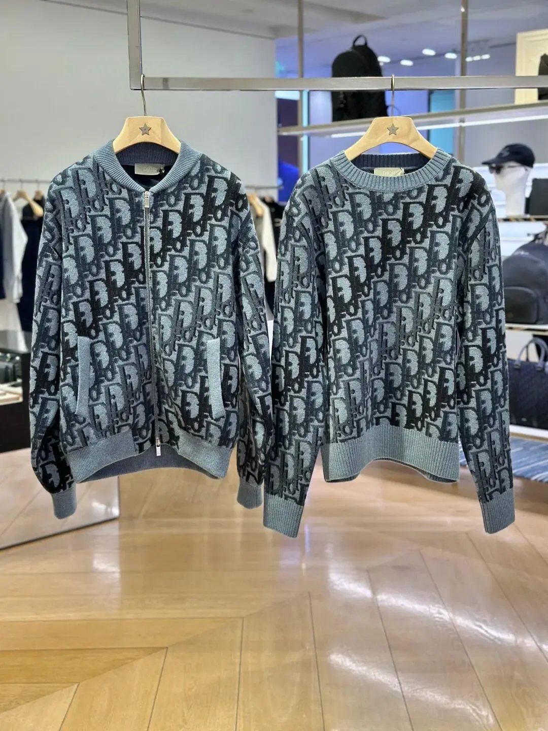 Dior Jackets Monogram Zip-Up Hooded Jacket — Dior coat (zipper style) 3