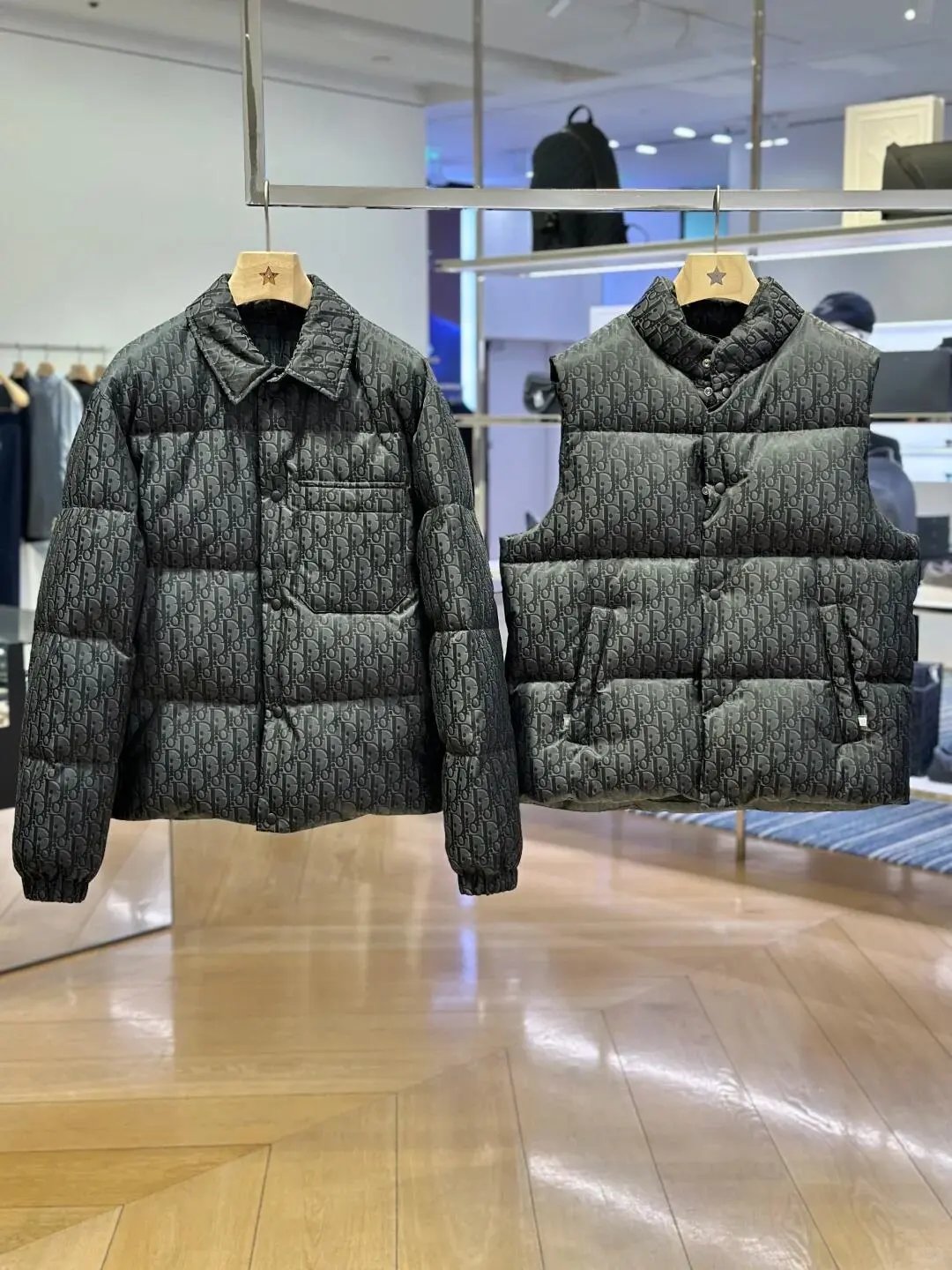 Dior Jackets Monogram Zip-Up Hooded Jacket — Dior vest