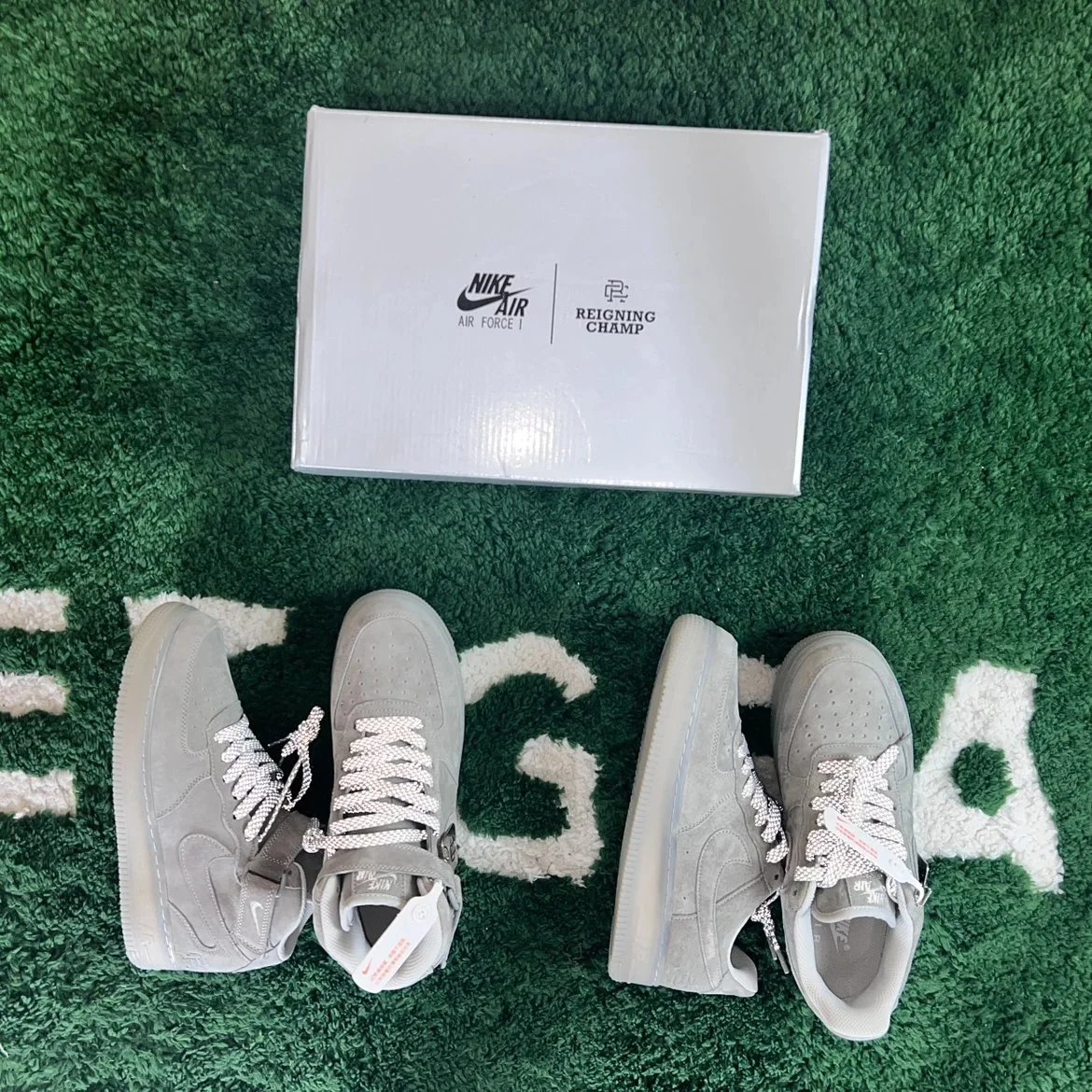 【TTCP核心】NK Air Force 1 AF1 空军一号 x Reigning Champ Classic Gray卫冕冠军灰麂皮低帮中帮板鞋跑步运动鞋AA1117-188 GB1119-198