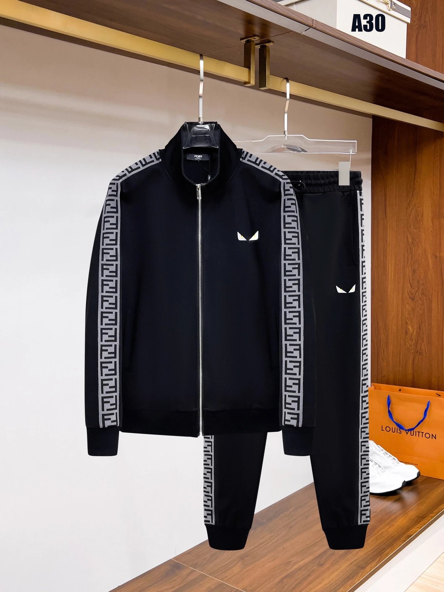 Loewe Matching Sets Zip-Up Track Jacket and Joggers Set image 8