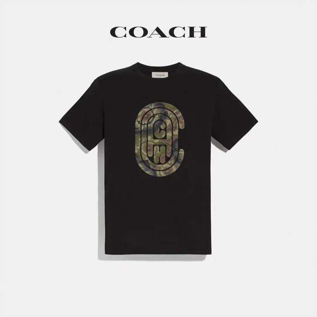 Coach T-Shirts Short-Sleeve Graphic Crewneck — 19