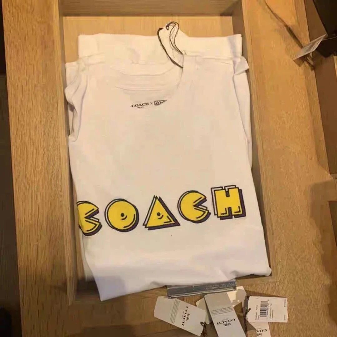 Coach T-Shirts Short-Sleeve Graphic Crewneck — 38