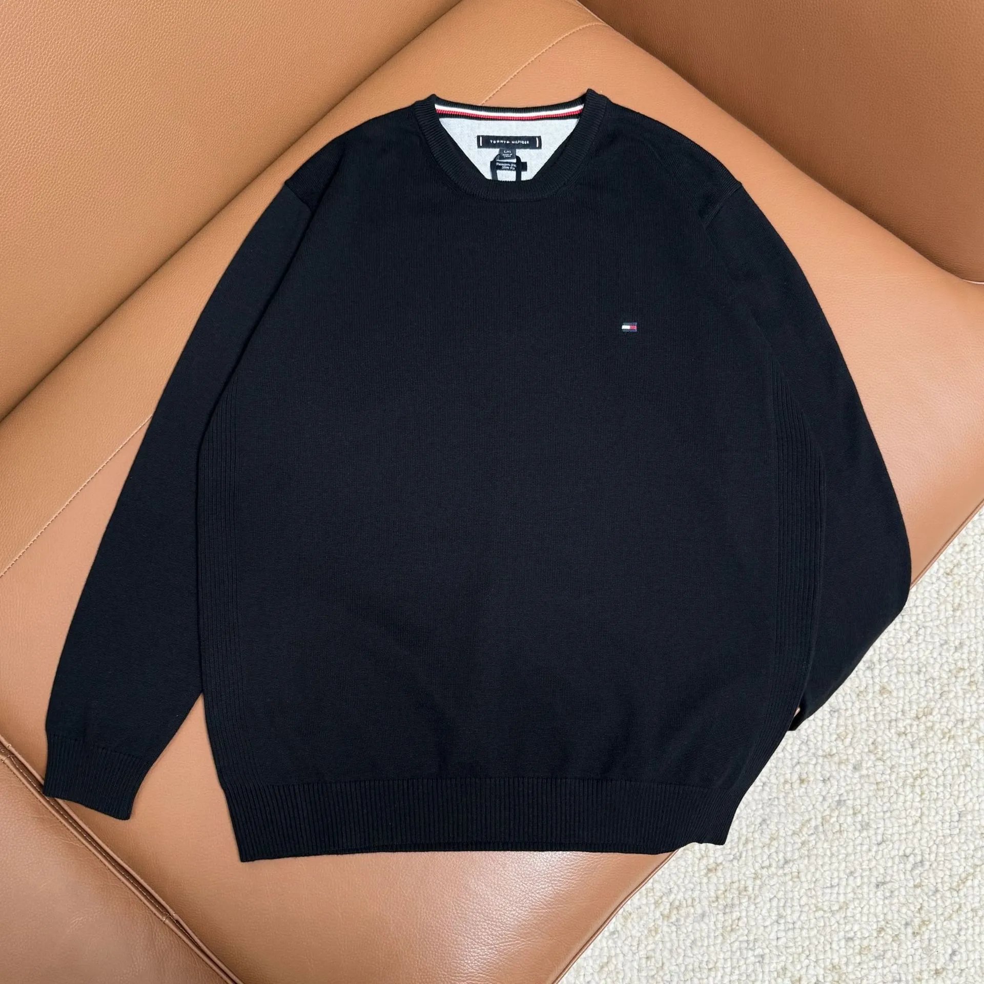 Polo Ralph Lauren Knitwear Crewneck and zip-up knit sweaters with embroidered pony logo — M108 black
