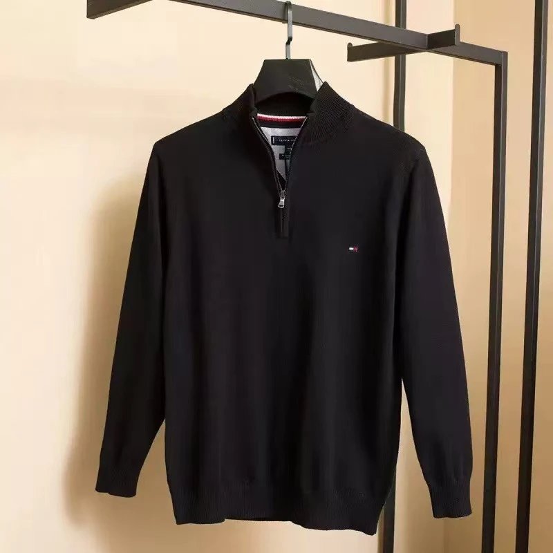 Polo Ralph Lauren Knitwear Crewneck and zip-up knit sweaters with embroidered pony logo — M308 Black