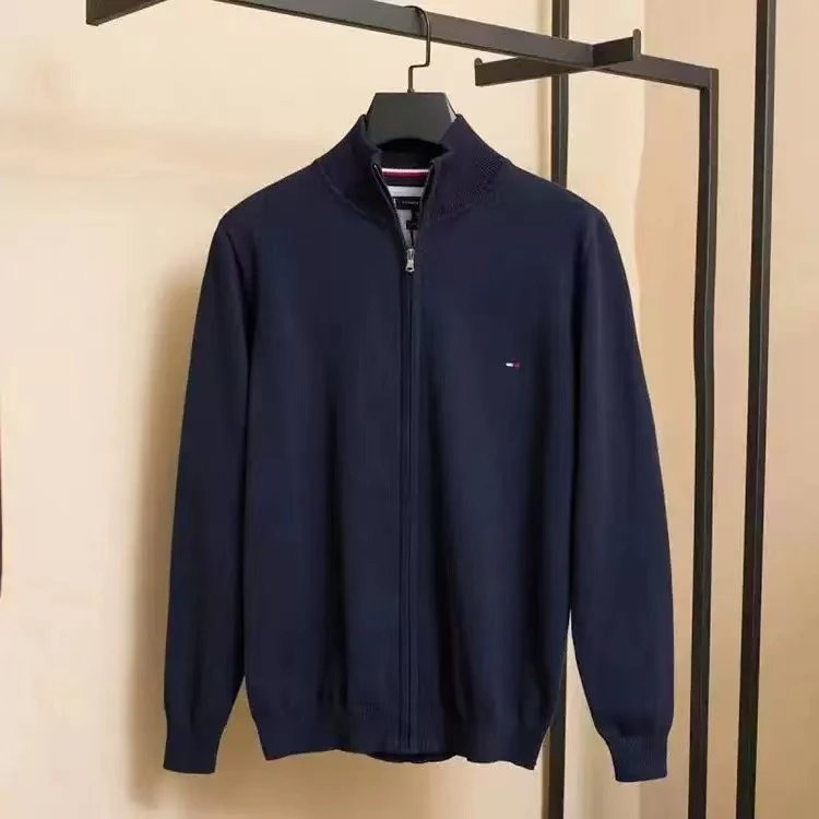 Polo Ralph Lauren Knitwear Crewneck and zip-up knit sweaters with embroidered pony logo — M 408 Sapphire blue