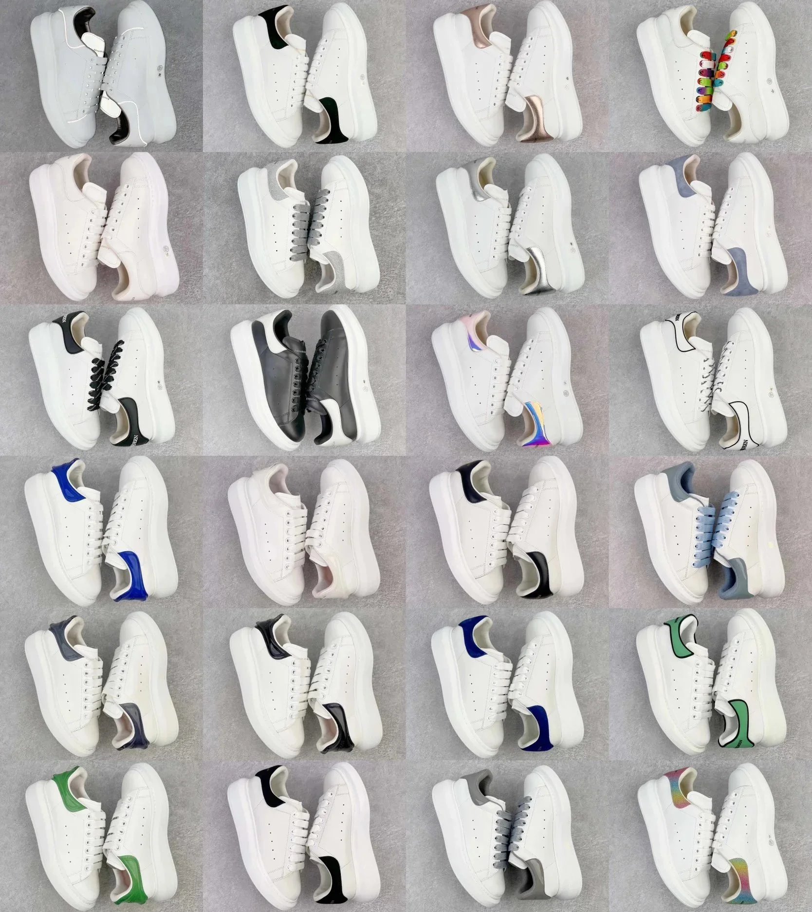 Alexander McQueen Oversized Sneaker Purple White Sneakers - 4