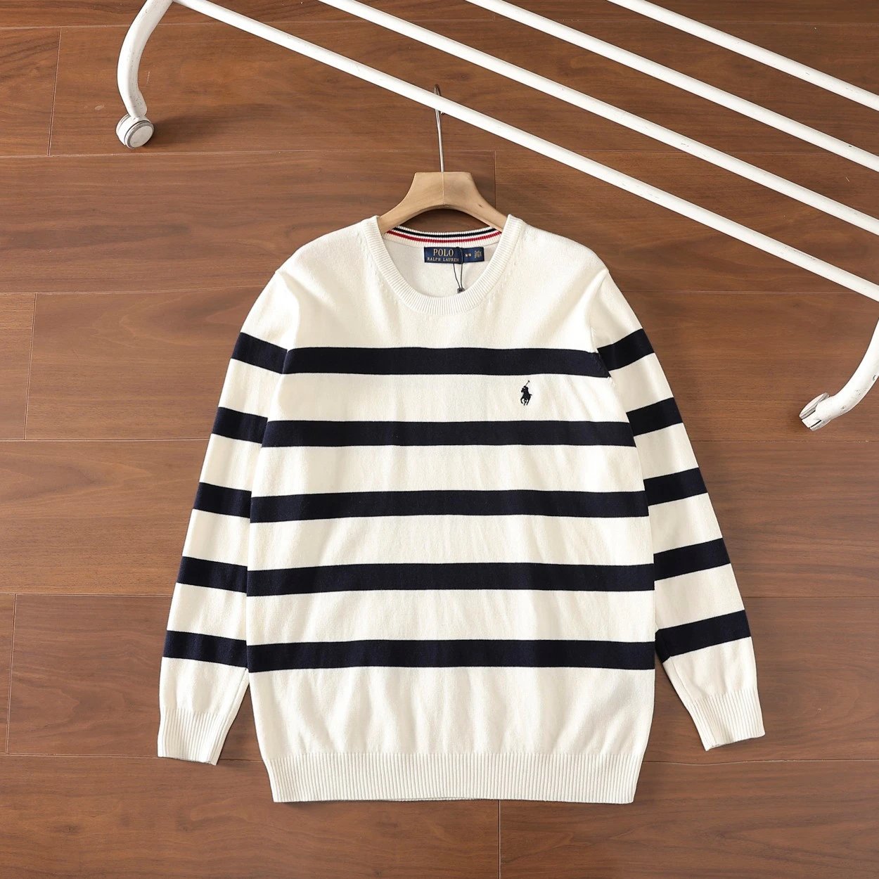 Polo Ralph Lauren Knitwear Crewneck and zip-up knit sweaters with embroidered pony logo — M 201 white