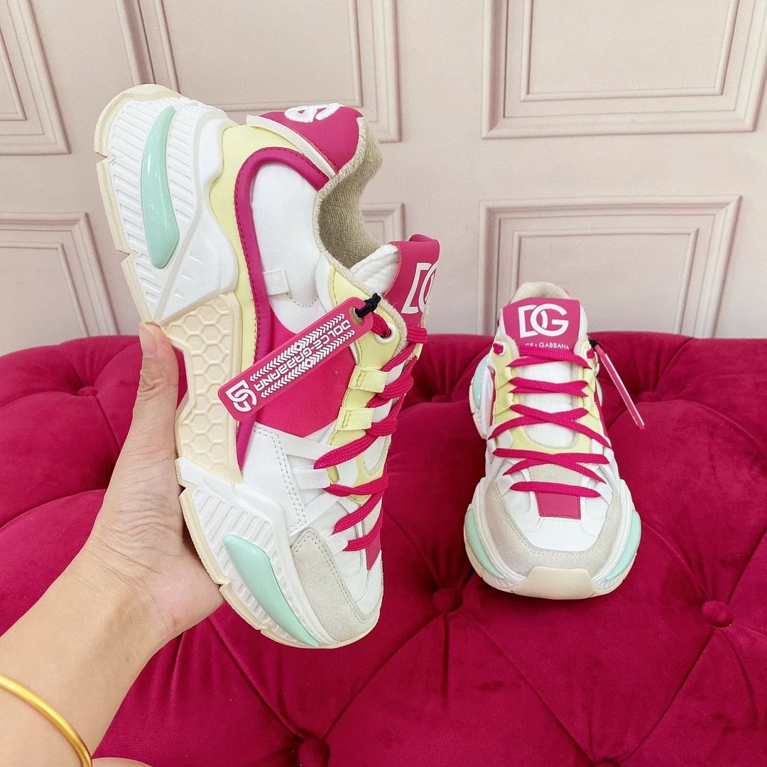 Dolce & Gabbana Sneakers Chunky mesh — Rose red