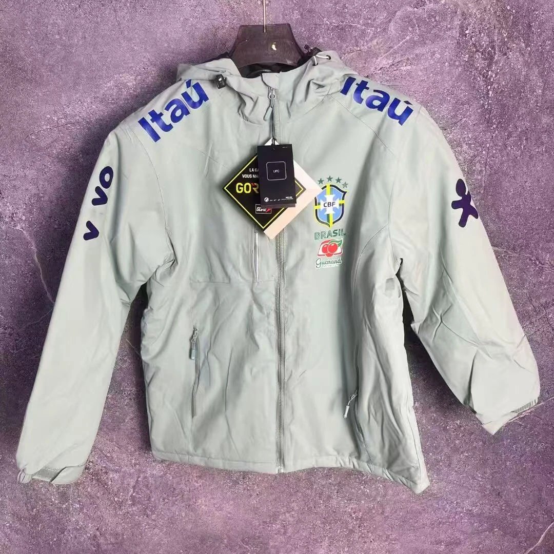 Brazil Windbreaker Fleece-Lined Light Green