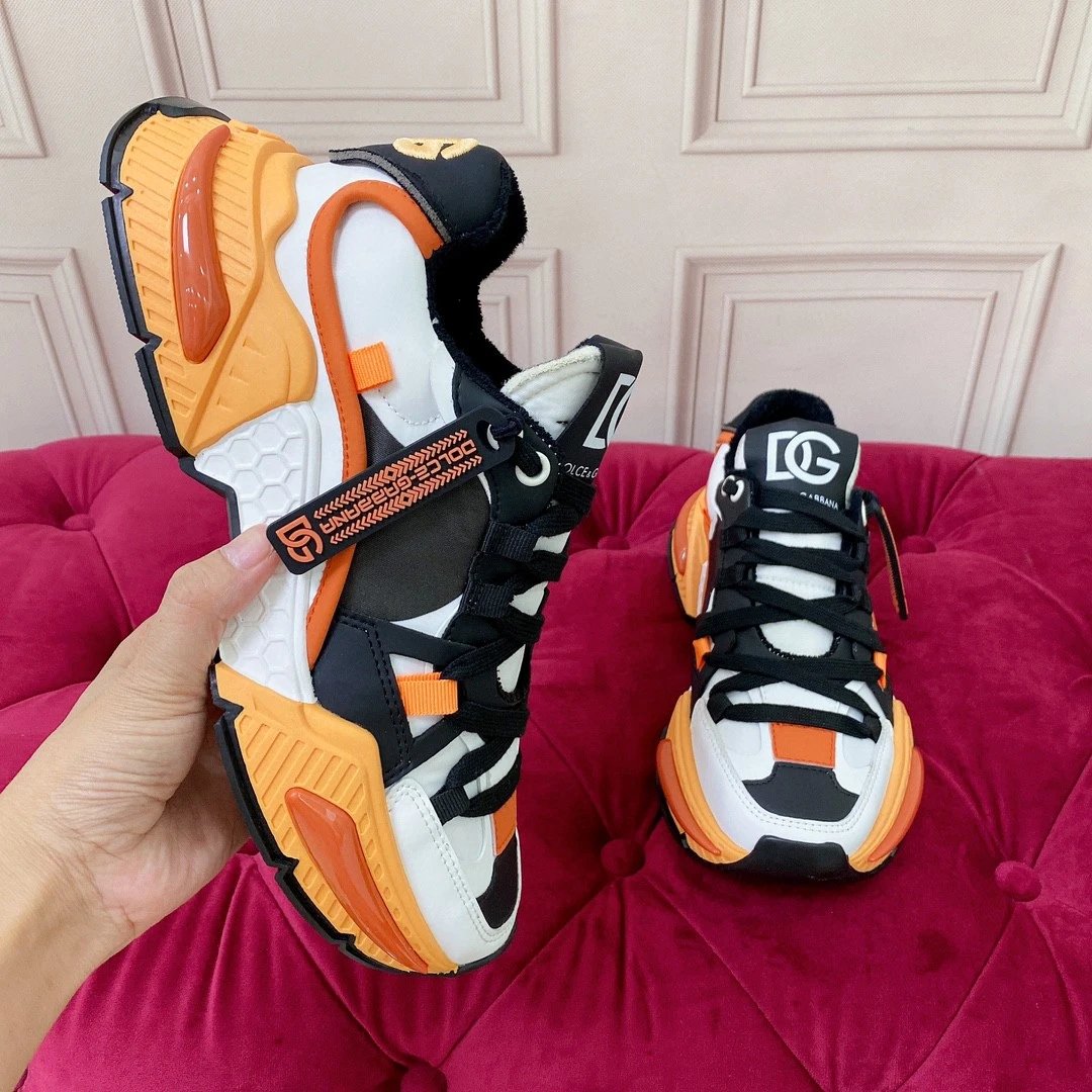 Dolce & Gabbana Sneakers Chunky mesh — orange black
