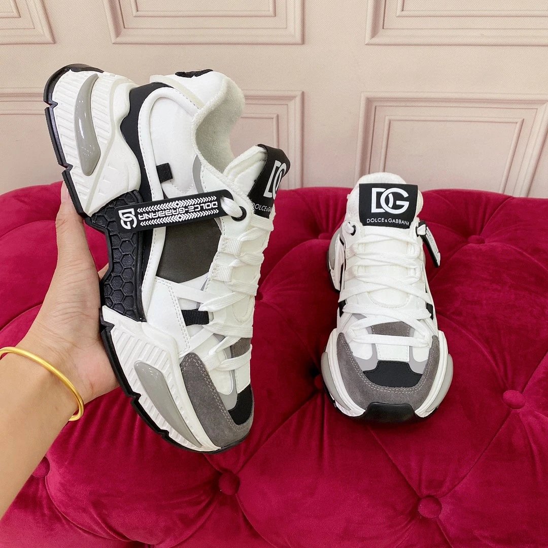 Dolce & Gabbana Sneakers Chunky mesh — gray black and white