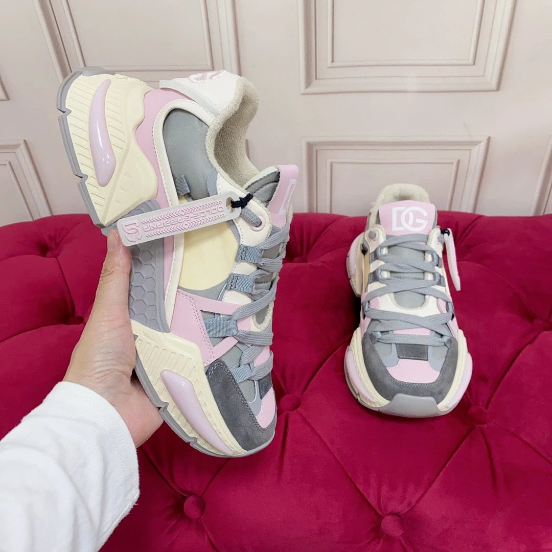 Dolce & Gabbana Sneakers Chunky mesh — earthy yellow ash