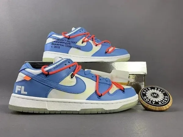 Off-White x Nike Dunk Low 'University Orange' Sneakers - 5