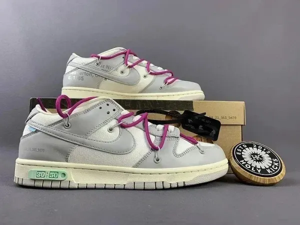 Nike x Off-White Dunk Low 'University Blue' Sneakers - 1