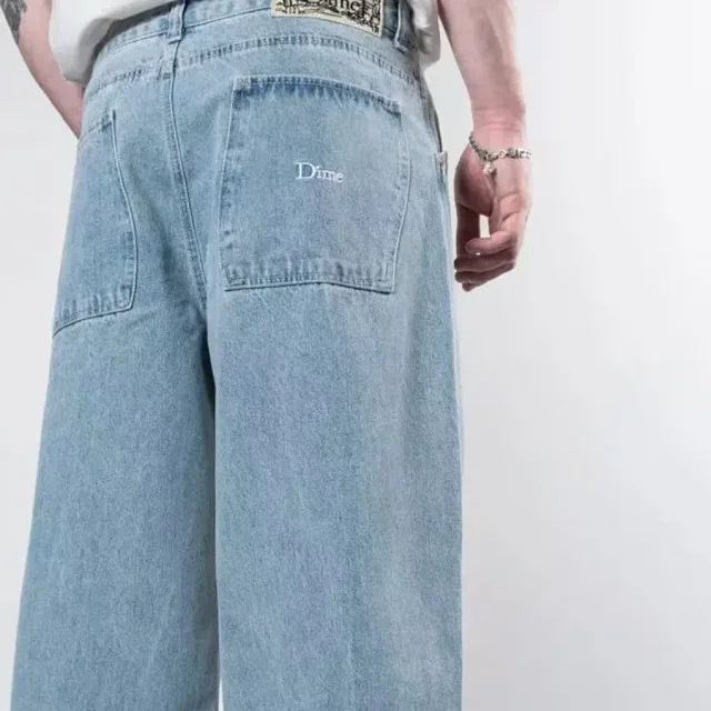 Dime Jeans Loose-fit with embroidered logo product detail image 2