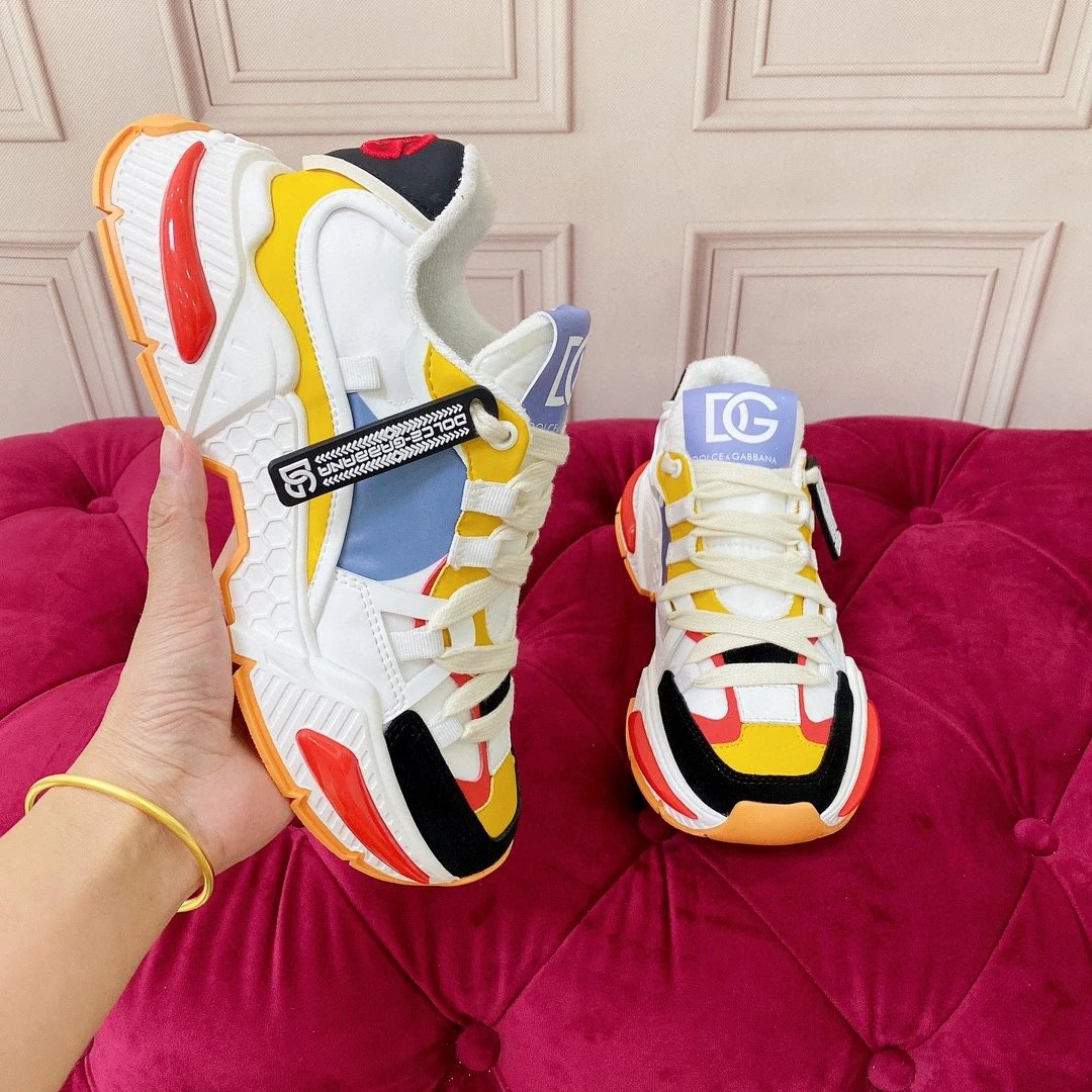 Dolce & Gabbana Sneakers Chunky mesh — Yellow Black