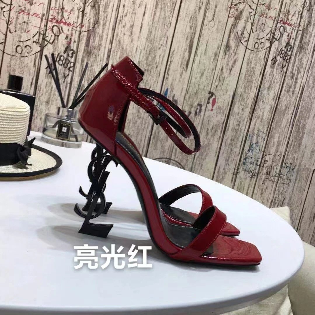 Saint Laurent YSL monogram heel footwear image 3