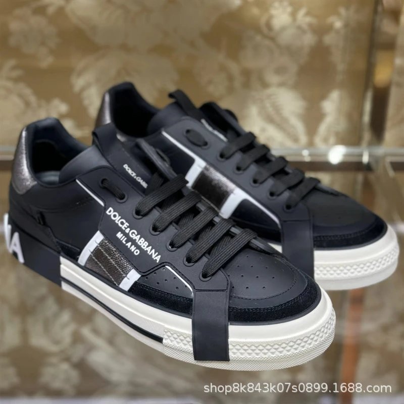 Dolce & Gabbana Sneakers Low-Top Lace-Up Logo — 23