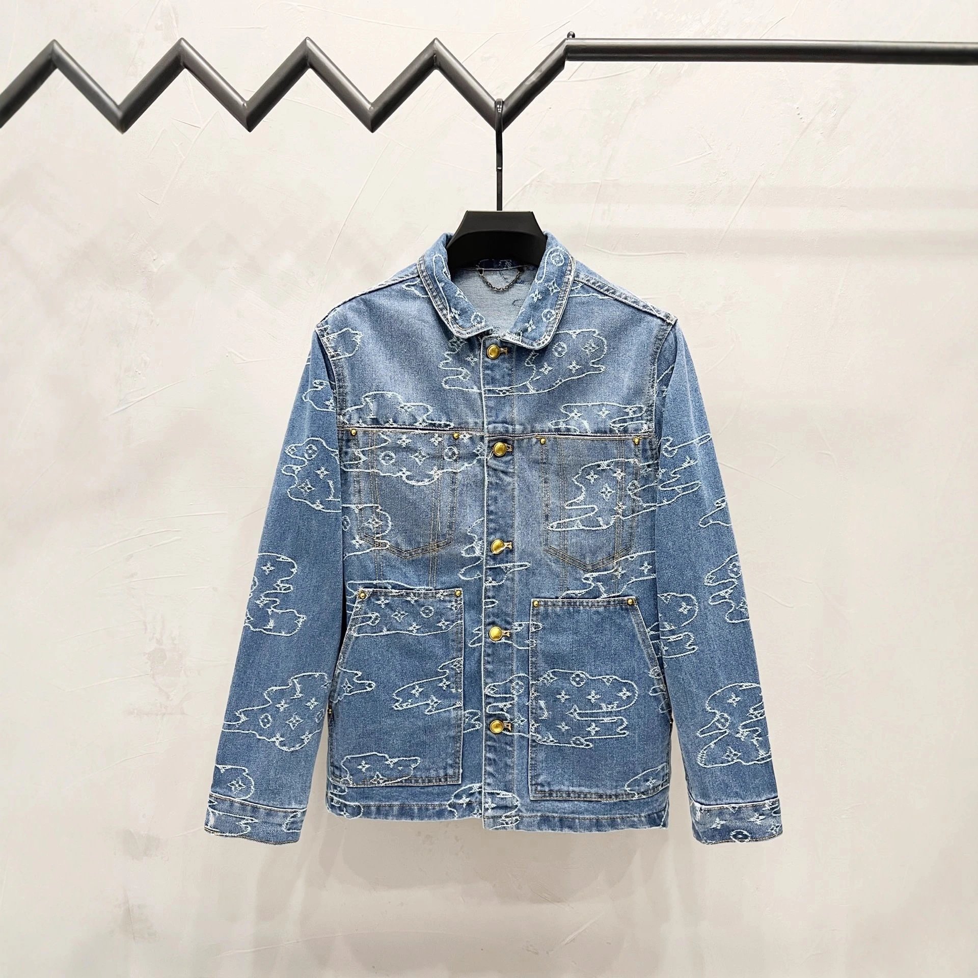 Louis Vuitton Mixed apparel listing: joggers, zip hoodie and embossed denim jackets image 9