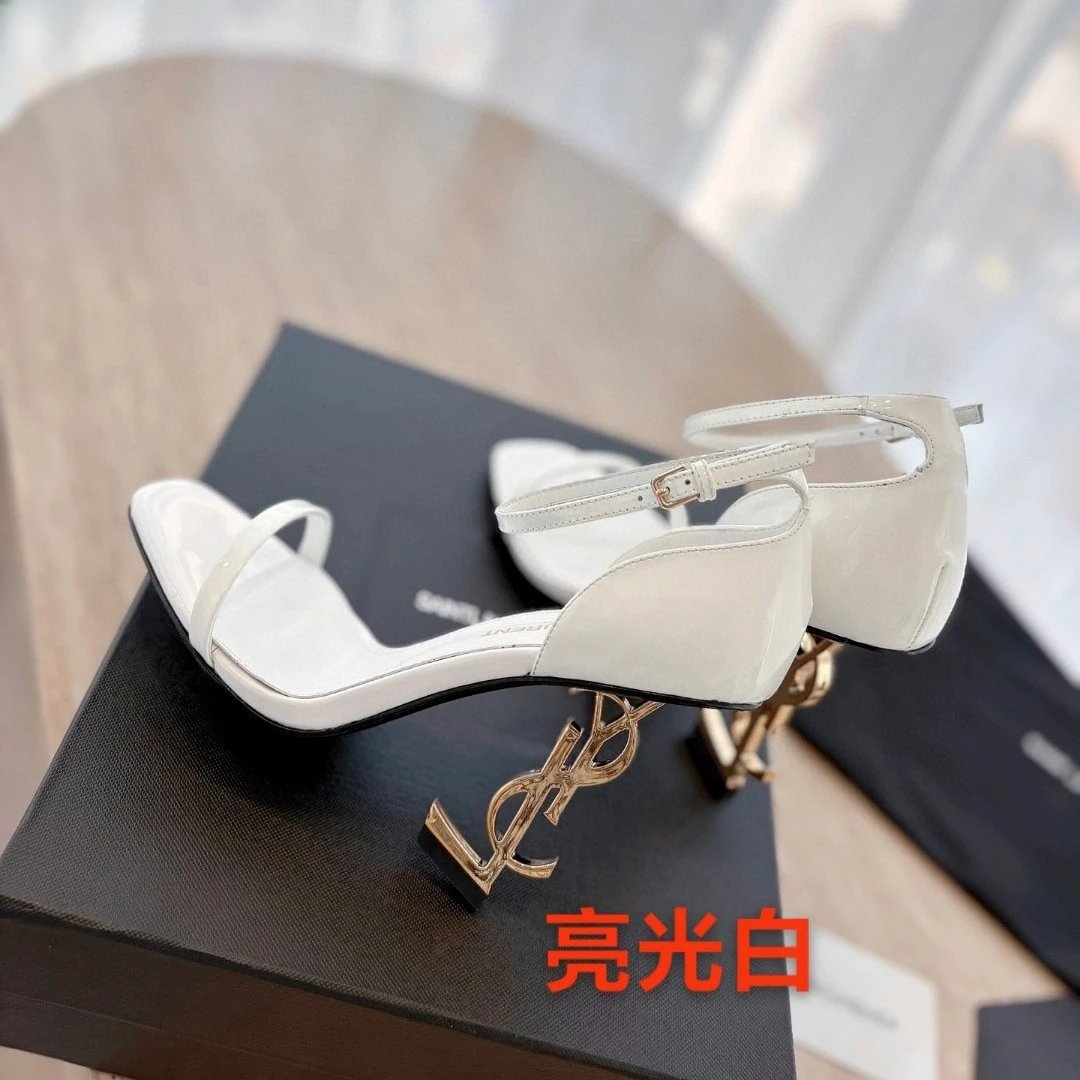 Saint Laurent YSL monogram heel footwear image 4
