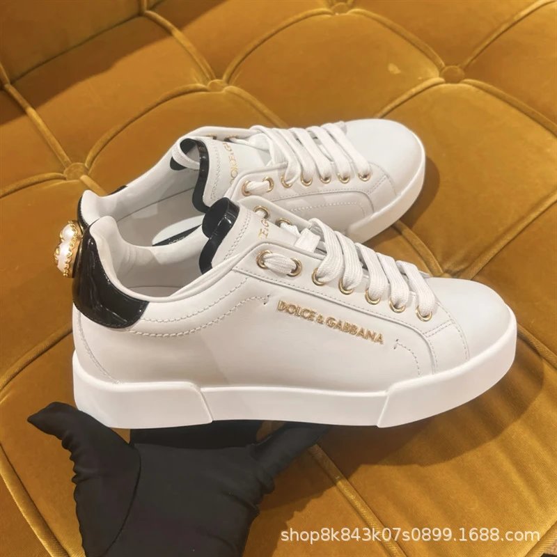 Dolce & Gabbana Sneakers Low-Top Lace-Up Logo — 26