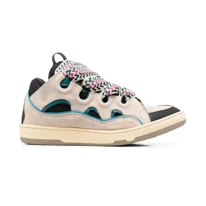 Lanvin Sneakers Curb — Ecru Black