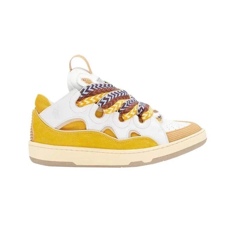Lanvin Sneakers Curb — White Yellow
