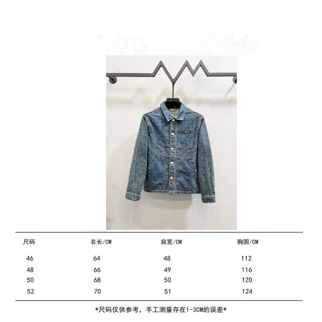 Louis Vuitton Mixed apparel listing: joggers, zip hoodie and embossed denim jackets product detail image 1