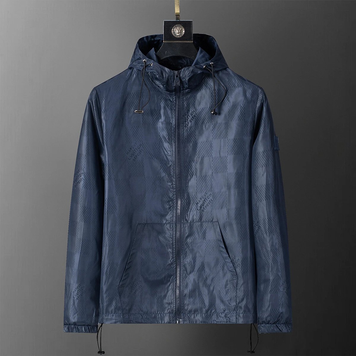 Louis Vuitton Jackets Hooded Zip-Up Jacket — 56018 Royal Blue